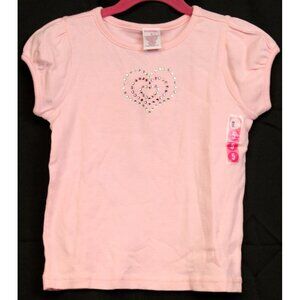 2004 Gymboree Groovy Valentine Shirt sz 5 NWT Pink Heart Love Rhinestone Pink